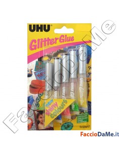 Uhu Glitter Glue per Decorare Decorazioni su Carta Cartoncino Stoffa