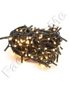 Luci di Natale a 180 Led Bianchi + Gialli Uso Interno ed Esterno con Trasformatore