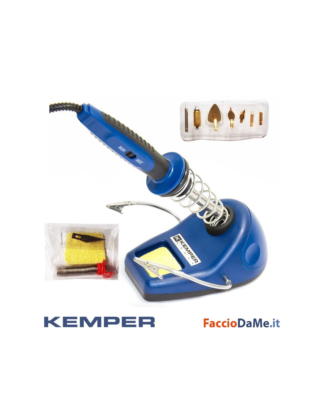 KEMPER 1500KIT Kit pyrograveur - 40W + accessoires