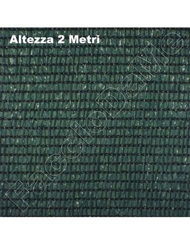 Rete Telo Ombreggiante Frangisole Frangivista Altezza 2 Metri Colore Verde