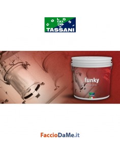 Effetto Decorativo Tassani FUNKY Sabbiato Opaco Finitura ad Acqua Vari Colori 1 litro