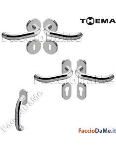 Maniglie Cremonesi Per Porte e Finestre Serie CHICAGO Thema Acciaio Inox Satinato