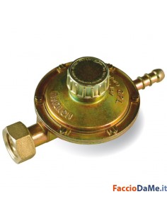 Regolatore Gas GPL con Attacco Orizzontale Portagomma Serie LP080 LP080T26-02A