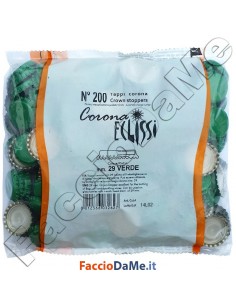 Tappi Corona Diametro Ø 29mm con Sottotappo Bidul Corto 200 pezzi Vari Colori