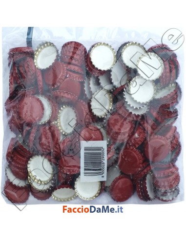 Tappi Corona Diametro Ø 29mm Qualità Extra Tipo Pesante 200 pezzi Vari Colori