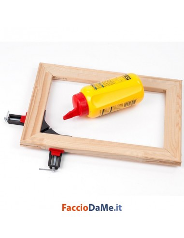 Morsa Morsetto ad Angolo in Alluminio per Cornici Apertura 75mm Lunghezza 225mm