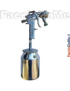 Aerografo Spray Gun Asturo Serie PRIMA 295 1000cc Serbatoio Inferiore in Alluminio
