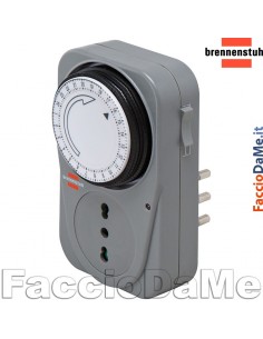 Timer Temporizzatore Orologio Meccanico Accensione Spegnimento Brennenstuhl MZ20