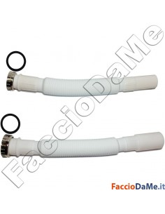Tubo Sifone Flessibile in Plastica con Raccordi Stampati sul Tubo Varie Misure