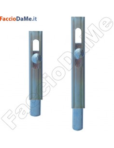 Catenaccio Verticale a Saldare Asta Rettangolare da 18mm Zincato Misura 15 20 cm
