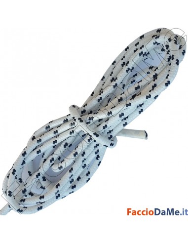 Corda Fune Nylon Cima Treccia Marina Standard Rivestita Poliestere 10 metri Varie Misure