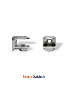 Morsetto Reggimensola Reggicristalli in Zama Finitura Oro Cromo Lucido Opaco RM03