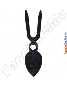 Zappa Zappetta Zappino Forgiata Cuore + Bidente Doppie 260mm per Giardino Orto