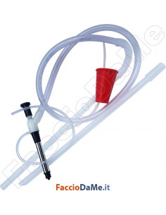 Travasatore Vino Semiautomatico con Rubinetto e Tubo 110cm Ferrari 16964