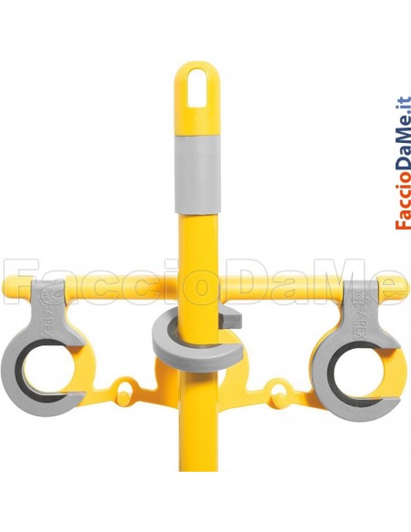 Appenditutto per Scope Squizzo Gancio a 3 Posti in Gomma Antiscivolo Apex 50901