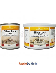 Porporina Colore Argento Silver Effetto Metallico Pronta all'uso Borma Wachs
