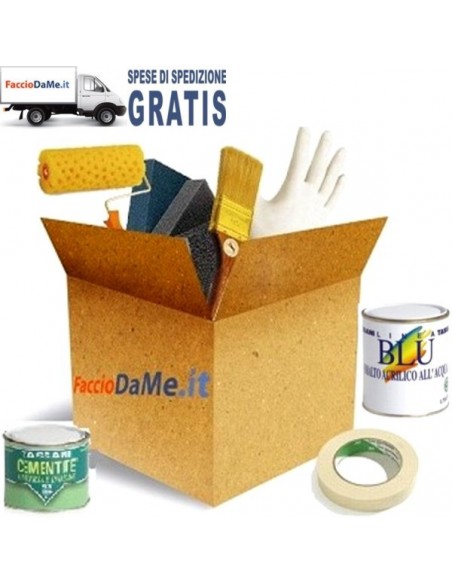 Kit Smalto All'acqua PoliFunzionale - SPEDIZIONE GRATUITA