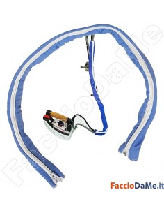 Protezione Universale per Cavo Copricavo in Tessuto con Cerniera Lunghezza 82cm