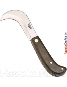 Roncola Con Manico in Legno e Lama Inox 14 16 18 cm a Scelta Ausonia