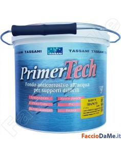 Fondo Anticorrosivo Acqua per Alluminio Lamiera Ottone Plastica Bianco Tassani 8600