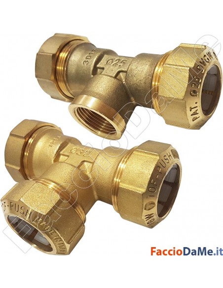 Giunti Giunto Raccordi Ottone Raccordo TOF-T GAS TOF-T PE a T Serie TOF-PUSH