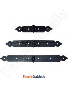 Asa Bandella Cerniera Snodata in Acciaio Verniciato Nero 20 30 36 cm Omad 1320-N