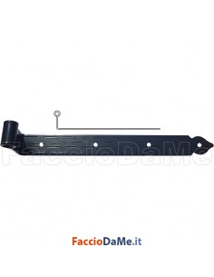 Bandella Zancata Zanca Media in Acciaio Colore Nero Spina Ø 12 mm Omad 1226ZM-N