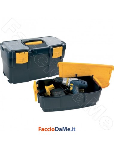 Cassetta Valigetta Porta Utensili 42x22x34 cm Linea Tekna Art Plast 6500V - SPEDIZIONE GRATUITA