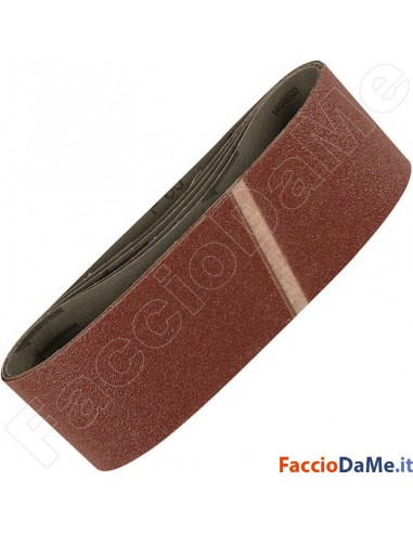 Nastri Abrasivi di Ricambio per Levigatrici a Nastro Corindone 65x410mm 5 pezzi