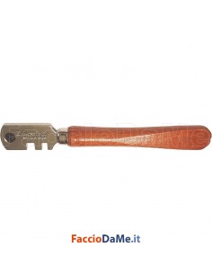 Tagliavetro da 3 a 10 mm con 6 Rotelle e Manico in Legno Silberschnitt BO100.0 2