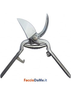 Forbice da Vigna e Pollo Professionale in Acciaio Inox Forgiato 23cm Ausonia 31172