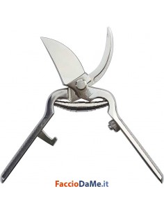 Forbice da Vigna Professionale in Acciaio Forgiato Spalla Lucida 23cm Ausonia 31166