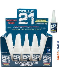 Colla 21 Universale Professionale Incollaggio Forte 20gr Fai Da Te Modellismo