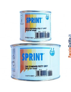 Stucco Mastice S40 per Metalli con Induritore Colore Grigio Sprint Icr 125 500 750 ml