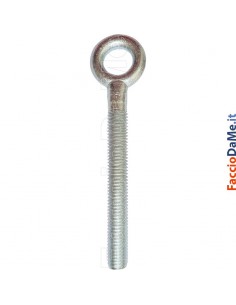 Viti Vite ad Occhiolo Zincate Occhioli 50pz Filetto MA 6 8 10 12 Misura a Scelta