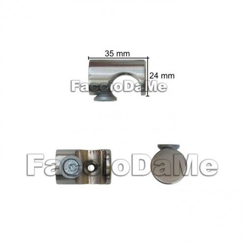 Supporti in Acciaio Inox per Tende da Parete o da Soffitto 3 Modelli Diversi a Scelta