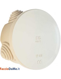 Scatola Stagna Rotonda Tonda IP44 Diametro 65x35 o 80x40 mm a Scelta