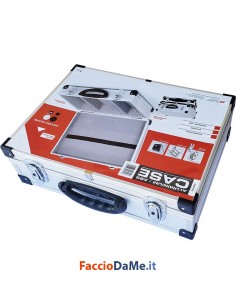Valigia Valigetta Porta Utensili in Alluminio con Serratura 425x305x125 Mistral - SPEDIZIONE GRATUITA