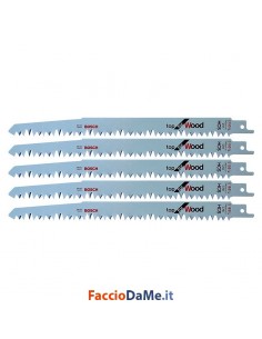 Lama Lame per Seghetto Gattuccio da Legno Bosch Confezione Varie Misure 2