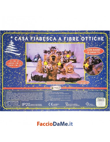 Casa Fiabesca a Fibre Ottiche Con Traformatore Uso Interno