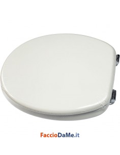Sedile WC in Legno Modello Uuniversale Perugia Colore Bianco Dianflex 111-222-B
