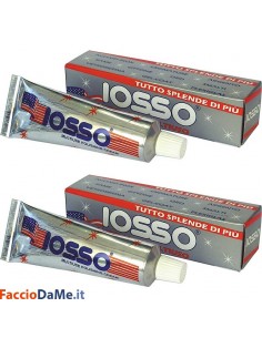 Iosso Crema Lucidante Multiuso per Metalli Cromature Argento Ottone Rame 2 pezzi 50ml