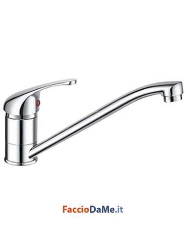 Miscelatore Rubinetto Monocomando Lavello Monoforo Cromato Hydrall Delfina H235-D60
