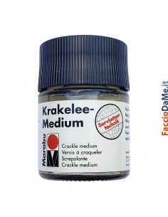 Krakelee Medium Marabu Incolore a Base d'acqua per Legno Metallo Vetro ecc 50ml
