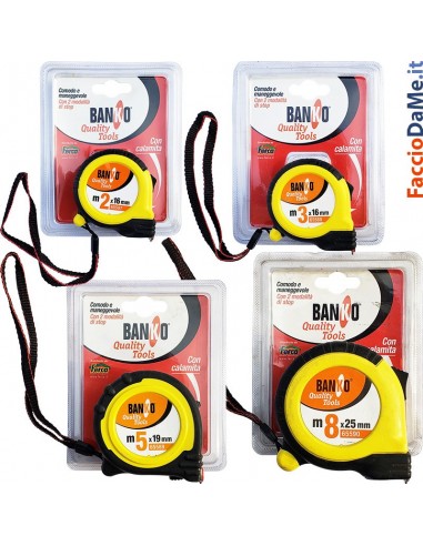 Flessometro con Magnete 2 3 5 8 metri con 2 Modalità di Stop Banko