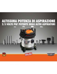 Aspiratore Professionale Auto Caravan Trucks Yachts 1400 watt Turbo Fire&Box CK8560 2