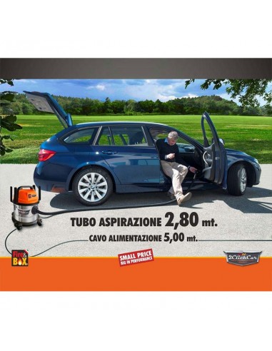 Aspiratore Professionale Auto Caravan Trucks Yachts 1400 watt Turbo Fire&Box CK8560