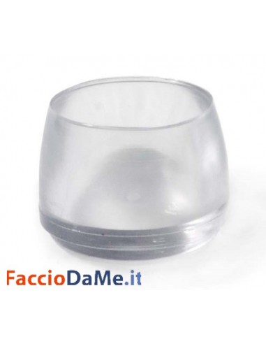 Puntali Tappi Calzanti Esterni in PVC Colore Trasparente Varie Misure