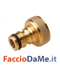 Adattatore Presa Rubinetto Maschio e Femmina in Ottone Varie Misure Colortap