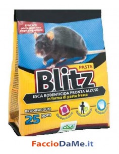 Esca topicida in pasta Blitz Brodifacoum 150gr Cisa